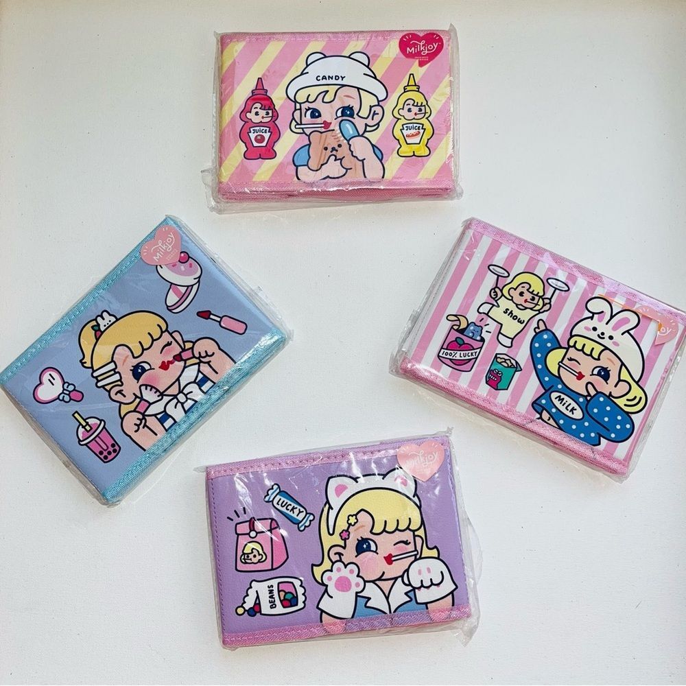 Milkjoy NEW Kawaii Lil Material Fold-out Bins (4) Storage Girly Candy Deco Pink